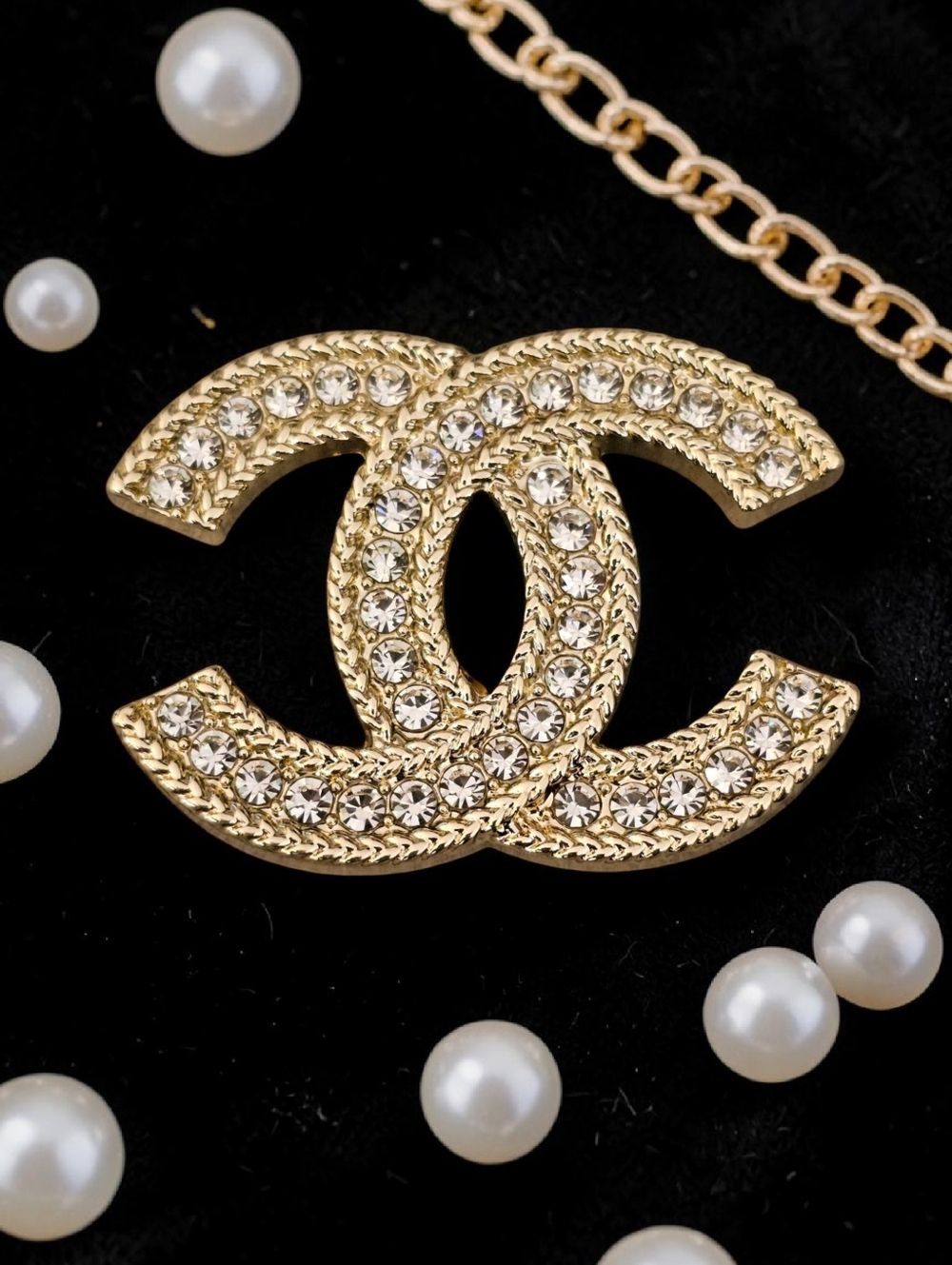 Gold Bling Brooch